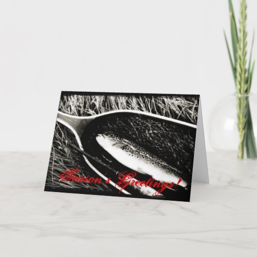 ブラウントラウトのクリスマスカード シーズンカード (正面)