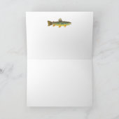 ブラウントラウトの皮膚クリスマス魚釣り シーズンカード (内部)