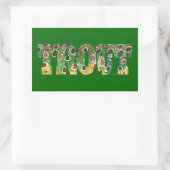 ブラウントラウトデザイン 長方形シール (バッグ)