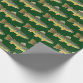 ブラウントラウト魚釣り魚類学メンズウィメンズアングラーズ ラッピングペーパー (角)