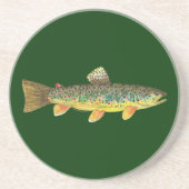 ブラウントラウト魚釣り コースター (正面)