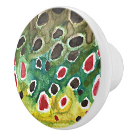 ブラウントラウト魚釣り セラミックノブ