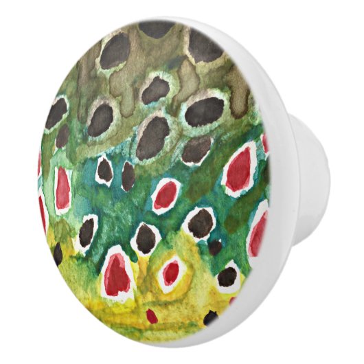 ブラウントラウト魚釣り セラミックノブ (右)