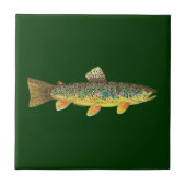 ブラウントラウト魚釣り タイル (正面)