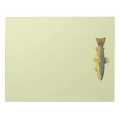 ブラウントラウト魚釣り ノートパッド (正面)