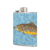 ブラウントラウト魚釣り フラスク (左)