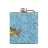 ブラウントラウト魚釣り フラスク (裏面)