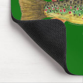 ブラウントラウト魚釣り マウスパッド (コーナー)