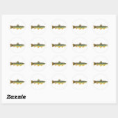 ブラウントラウト魚釣り ラウンドシール (シート)