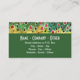 ブラウントラウト魚釣り 名刺