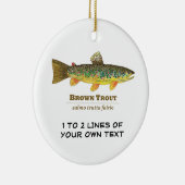 ブラウントラウト セラミックオーナメント (右)