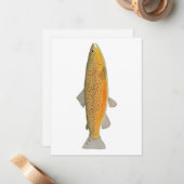 ブラウントラウト ノートカード (正面/裏面インサイチュ)