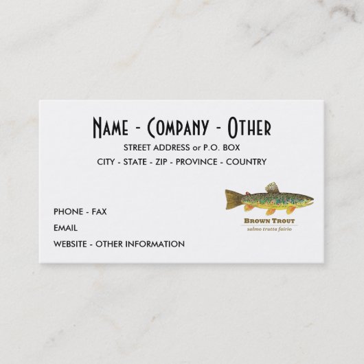 ブラウントラウト 名刺 (正面)