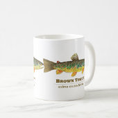 ブラウントラウトLatin Ichthyology コーヒーマグカップ (正面右)