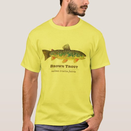 ブラウントラウトLatin Ichthyology Tシャツ (正面)