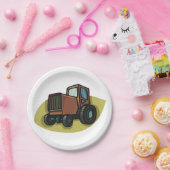 ブラウントラクター紙プレート ペーパープレート (パーティー)