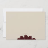 ブラウントルコ感謝祭招待状 招待状 (裏面)