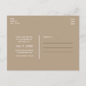 ブラウントープ&ホワイトストライプのいかり日付の保存 案内ポストカード (裏面)