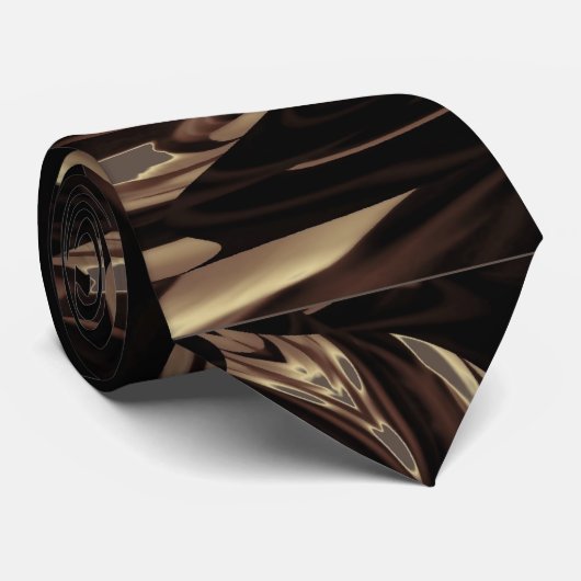 ブラウントーンデジタルアートバーチャルアート抽象芸術ネクタイ ネクタイ (ロール)