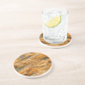 ブラウントーンナチュラルツリーバークパターンテクスチャ コースター (側面)