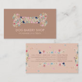 ブラウントーンボーンホームメイドドドドドッグトリート 名刺 (正面/裏面)