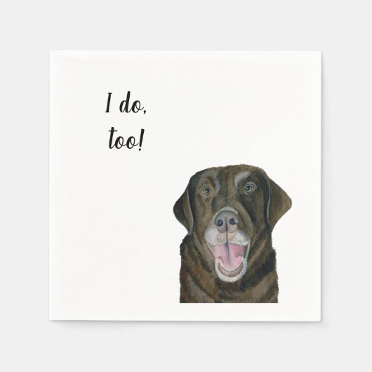 ブラウンドッグカスタムカクテルナプキン スタンダードカクテルナプキン (正面)