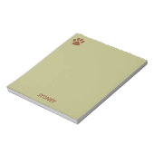 ブラウンドッグポー名前をカスタムする ノートパッド (回転)