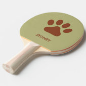 ブラウンドッグポー名前をカスタムする 卓球ラケット (正面アングル)