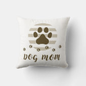 ブラウンドッグママラブ16x16装飾用クッション クッション (裏面)