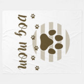 ブラウンドッグママラブ60x80フリースブランケット フリースブランケット (正面(横))