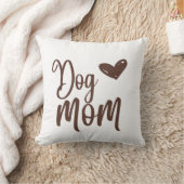 ブラウンドッグママ16x16装飾用クッション クッション (ブランケット)