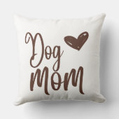 ブラウンドッグママ20x20装飾用クッション クッション (裏面)