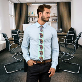 ブラウンドッグ顔Chag写真 ネクタイ