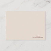 ブラウンドット赤ちゃんシャワーのレジストリカード エンクロージャーカード (裏面)