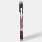 ブラウンニットストライプヴィンテージスタイルおもしろいデザイン Case-Mate iPhoneケース (裏面 / 左)