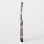 ブラウンニットストライプヴィンテージスタイルおもしろい編 Case-Mate iPhoneケース (裏面/左)