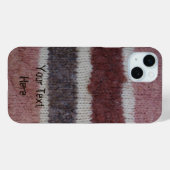 ブラウンニットストライプヴィンテージスタイルおもしろい Case-Mate iPhoneケース (裏面 (横))