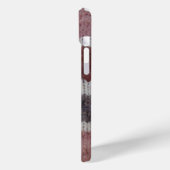 ブラウンニットストライプヴィンテージスタイルおもしろい Case-Mate iPhoneケース (裏面 / 左)