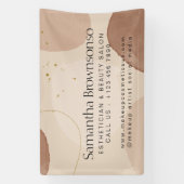 ブラウンニュートラルアーストーンエステティシャン 横断幕 (縦)