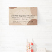 ブラウンニュートラルアーストーンエステティシャン 横断幕 (インサイチュ)