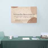 ブラウンニュートラルアーストーンエステティシャン 横断幕 (トレードショー)