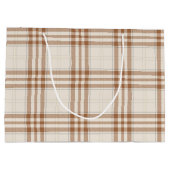 ブラウンニュートラルボホベイビー服 ラージペーパーバッグ (裏面)