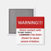 ブラウンノーズ警告ズ マグネット (正面/裏面)
