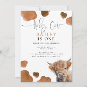 ブラウンハイランド牛招待状聖牛誕生会 招待状 (正面)