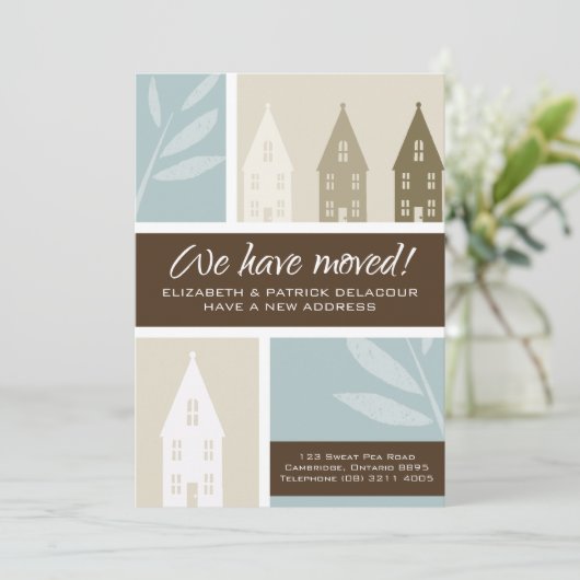 ブラウンハウズシルエットの動く発表 案内状 (スタンド正面)