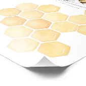 ブラウンハチミツのテディベアの本ベビーポスター フォトプリント (角)