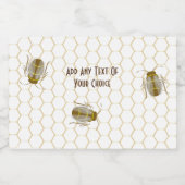 ブラウンハニービーハニカムアピアリストビーキーパー フードラベル (シングルラベル)