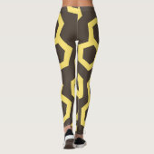 ブラウンハニー鮮やかホームパターン レギンス (裏面)