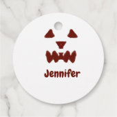 ブラウンハロウィーン怖い顔秋追加モダン名re フェイバータグ (裏面)