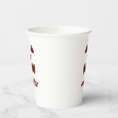 ブラウンハロウィーン怖い顔秋追加モダン名re 紙コップ (左)